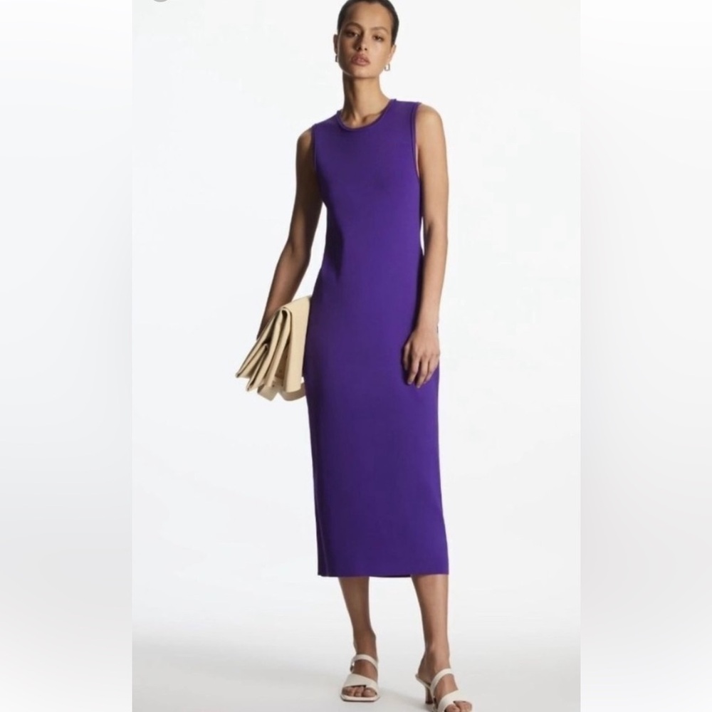 COS Elegant Purple Sleeveless Dress